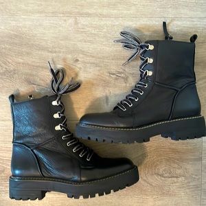 Sam Edelman Lue Lug sole Combat Boot black